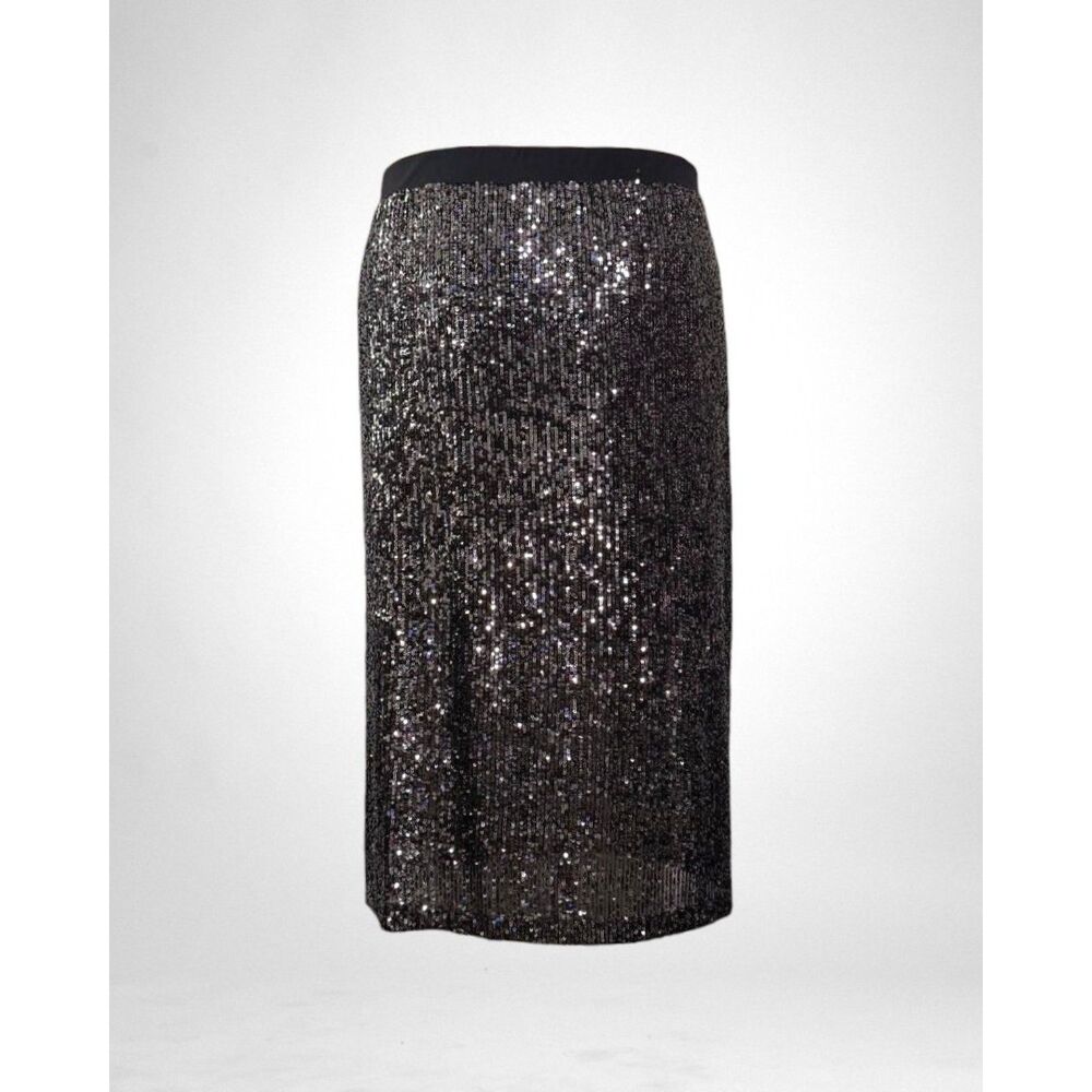 Susan Graver Occasions Sequin Midi Pull-On Pencil Skirt, NWT! 3X